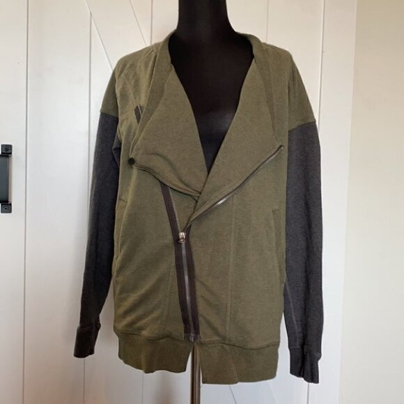 LULULEMON Mula Bundle WrapHeathered Fatigue Green / Heathered Dark Grey sz 4 - Picture 8 of 11